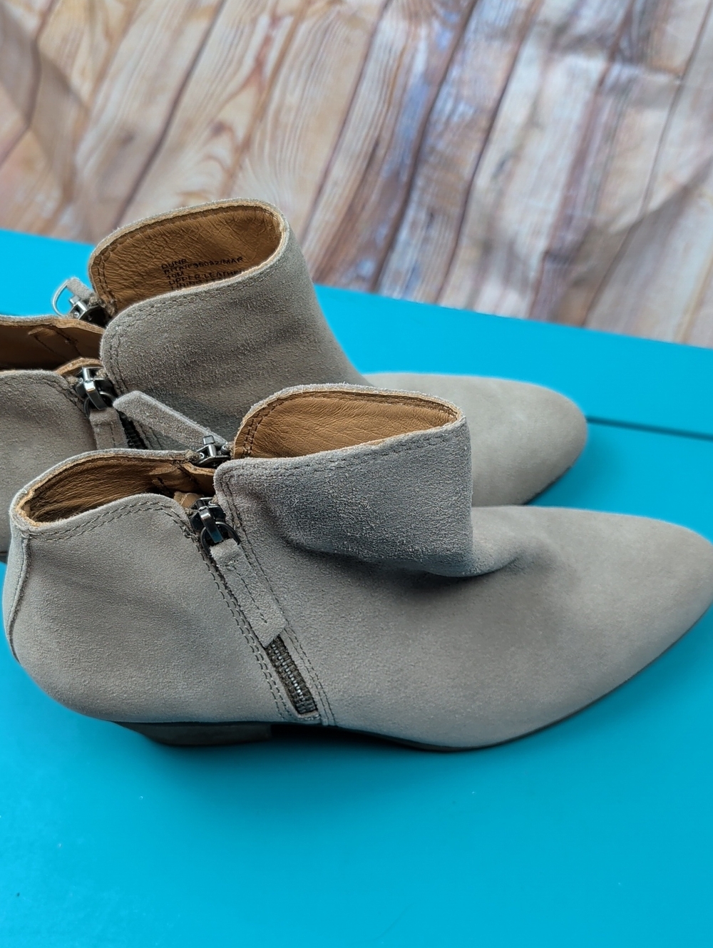 House of Harlow 1960 Ankle Boots Womens Suede Western Boots Pointed Toe Size 10